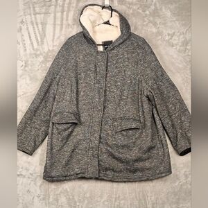 Me Jane Women's Gray Teddy Jacket